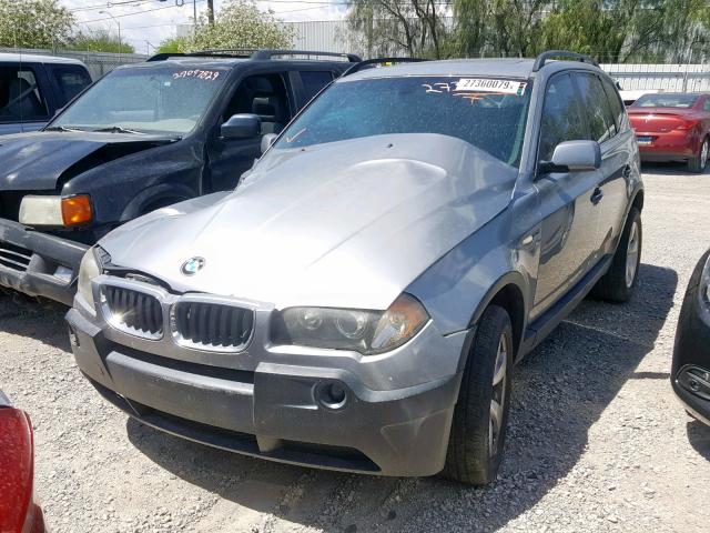 WBXPA93435WD02181 - 2005 BMW X3 3.0I SILVER photo 2