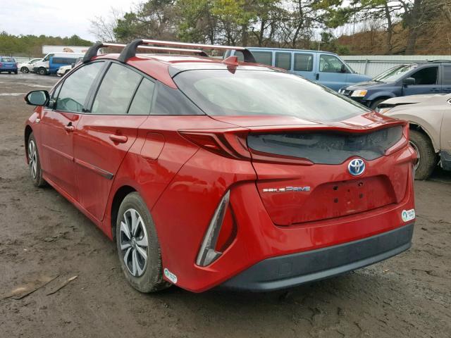 JTDKARFP6H3002442 - 2017 TOYOTA PRIUS PRIM RED photo 3