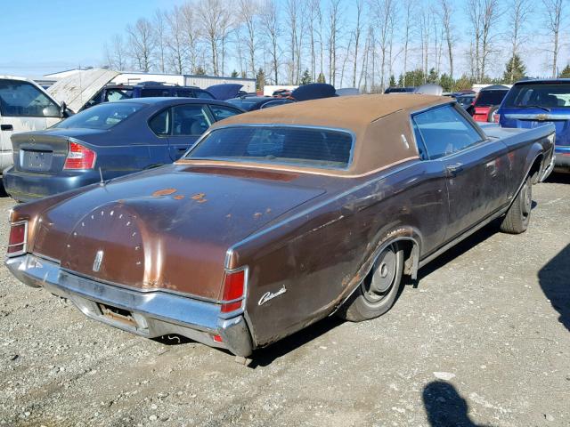 1Y89A812153 - 1971 LINCOLN MARK LT BROWN photo 4