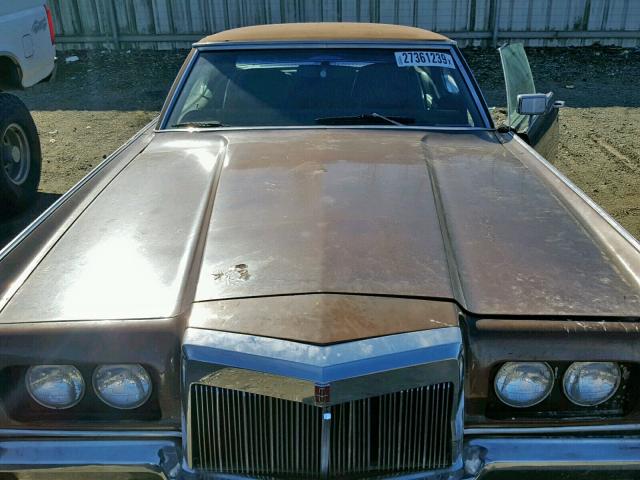 1Y89A812153 - 1971 LINCOLN MARK LT BROWN photo 7