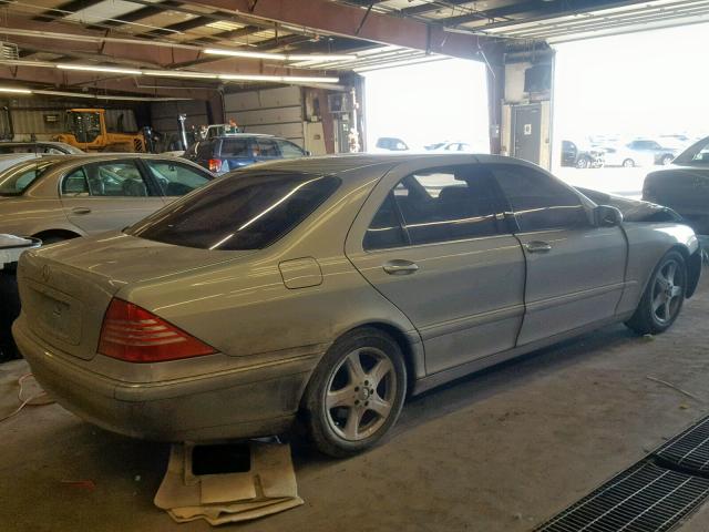 WDBNG70J15A443213 - 2005 MERCEDES-BENZ S 430 SILVER photo 4