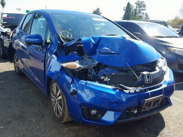 3HGGK5H88FM720671 - 2015 HONDA FIT EX BLUE photo 1