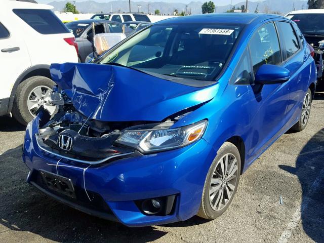 3HGGK5H88FM720671 - 2015 HONDA FIT EX BLUE photo 2