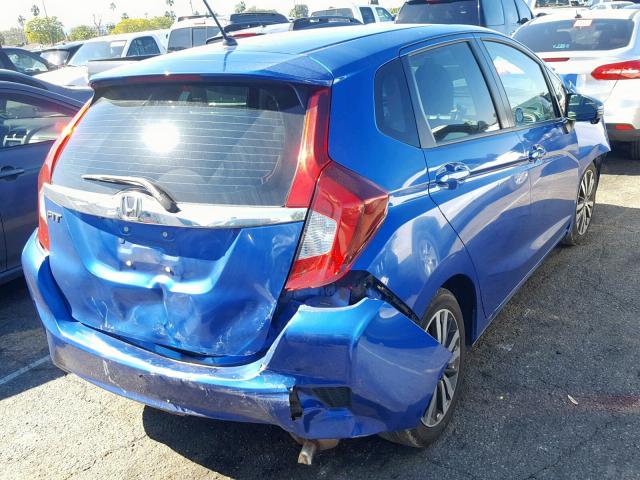 3HGGK5H88FM720671 - 2015 HONDA FIT EX BLUE photo 4