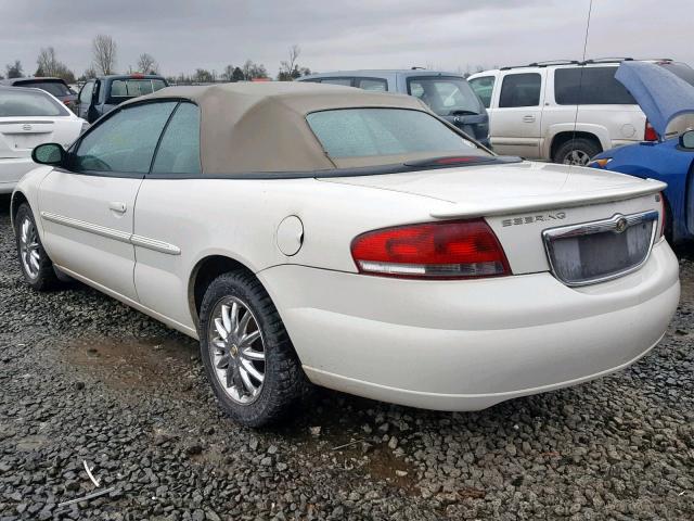 1C3EL75R04N413725 - 2004 CHRYSLER SEBRING GT WHITE photo 3