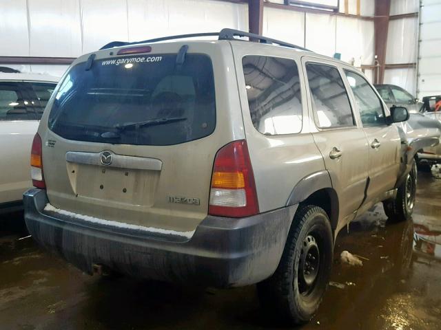 4F2CZ94144KM00910 - 2004 MAZDA TRIBUTE LX GOLD photo 4