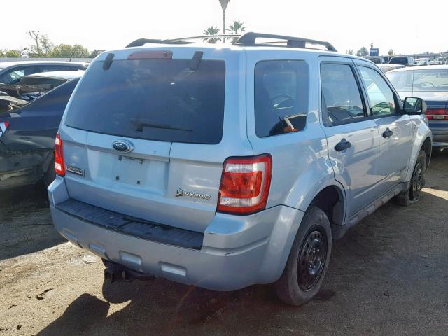 1FMCU49H98KA85160 - 2008 FORD ESCAPE HEV BLUE photo 4