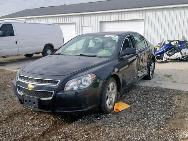 1G1ZB5EB7A4105937 - 2010 CHEVROLET MALIBU LS BLACK photo 2