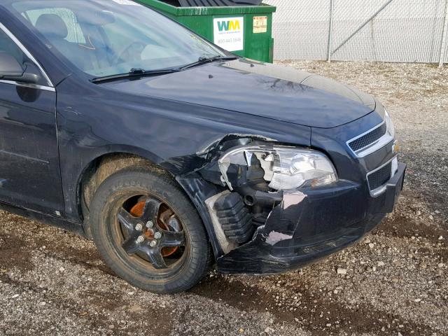 1G1ZB5EB7A4105937 - 2010 CHEVROLET MALIBU LS BLACK photo 9