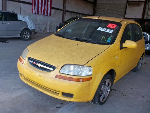 KL1TD66628B099248 - 2008 CHEVROLET AVEO BASE Сары фото 2