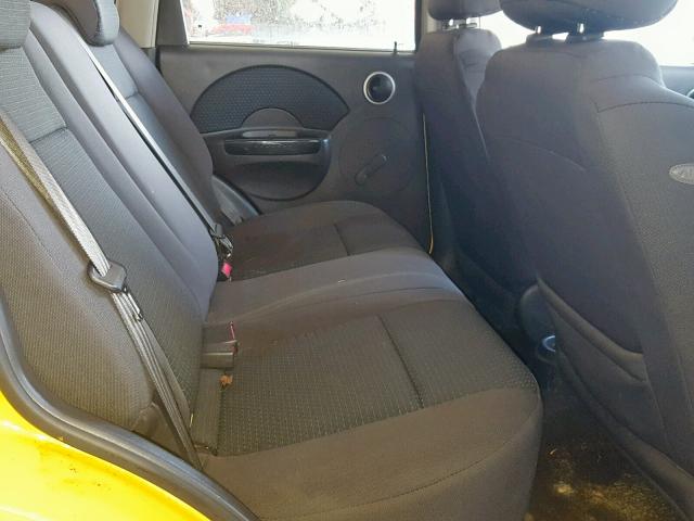 KL1TD66628B099248 - 2008 CHEVROLET AVEO BASE Сары фото 6