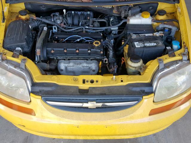 KL1TD66628B099248 - 2008 CHEVROLET AVEO BASE Сары фото 7