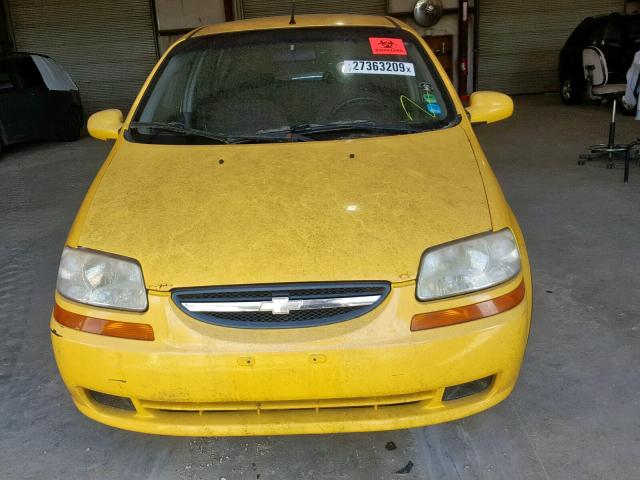 KL1TD66628B099248 - 2008 CHEVROLET AVEO BASE Сары фото 9