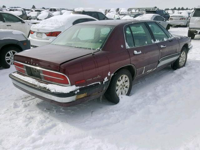 1G4CW53LXM1684842 - 1991 BUICK PARK AVENU BURGUNDY photo 4