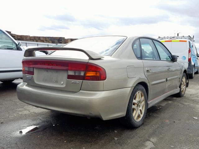 4S3BE6452Y7203140 - 2000 SUBARU LEGACY GT TAN photo 4