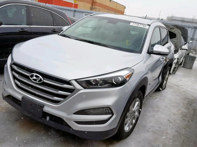 KM8J33A49HU554183 - 2017 HYUNDAI TUCSON LIM SILVER photo 2