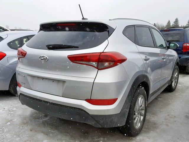 KM8J33A49HU554183 - 2017 HYUNDAI TUCSON LIM SILVER photo 4