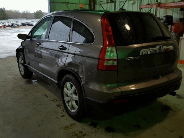 5J6RE38799L003478 - 2009 HONDA CR-V EXL BROWN photo 3