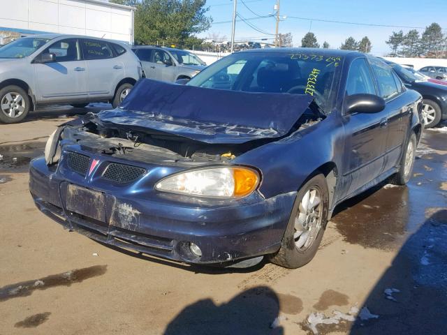 1G2NE52FX4M576462 - 2004 PONTIAC GRAND AM S BLUE photo 2