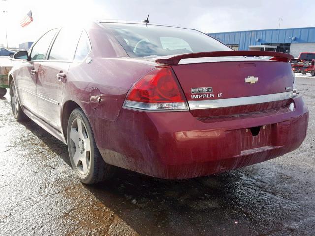 2G1WV58K681339109 - 2008 CHEVROLET IMPALA 50T RED photo 3