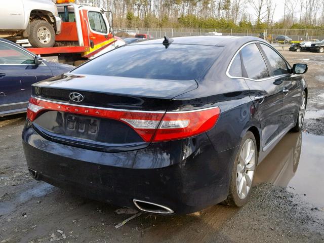 KMHFH4JG6DA199590 - 2013 HYUNDAI AZERA GLS BLACK photo 4