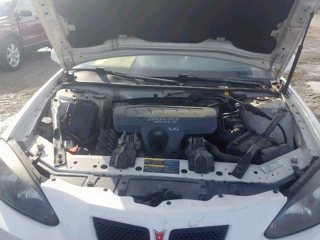2G2WS522551164327 - 2005 PONTIAC GRAND PRIX WHITE photo 7