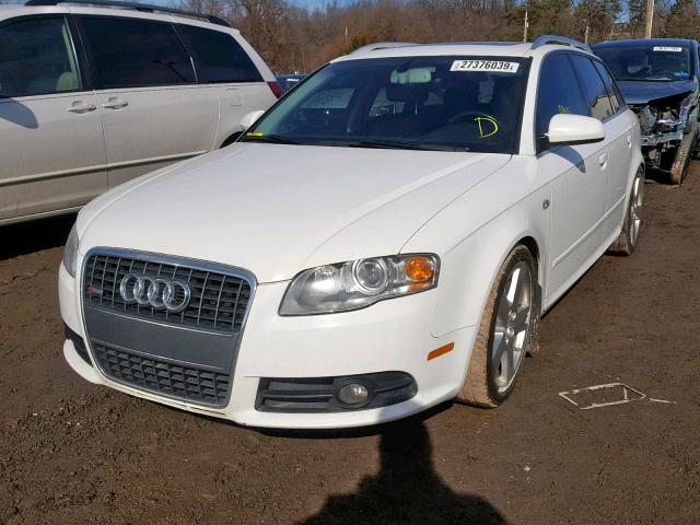 WAUSF78E38A023906 - 2008 AUDI A4 S-LINE WHITE photo 2