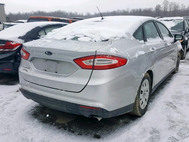 3FA6P0G78DR213329 - 2013 FORD FUSION S SILVER photo 4