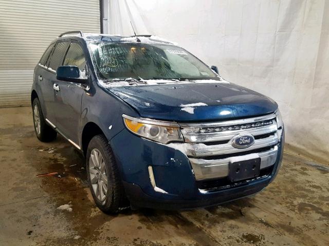 2FMDK3JC0BBA05170 - 2011 FORD EDGE SEL BLUE photo 1