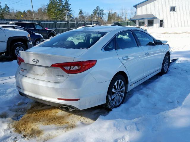 5NPE34AF9HH488273 - 2017 HYUNDAI SONATA SPO WHITE photo 4