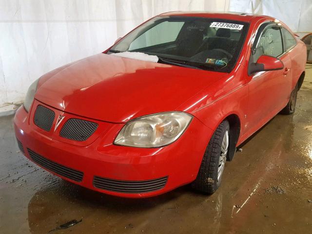 1G2AL15F577358151 - 2007 PONTIAC G5 RED photo 2