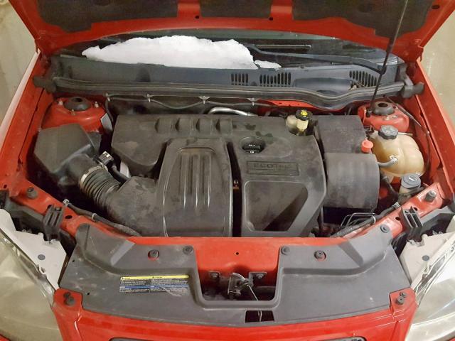 1G2AL15F577358151 - 2007 PONTIAC G5 RED photo 7