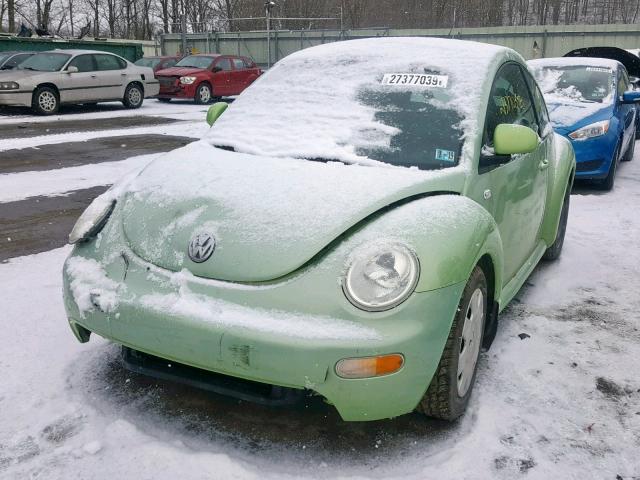 3VWBC21C7YM473548 - 2000 VOLKSWAGEN NEW BEETLE Yaşıl foto 2
