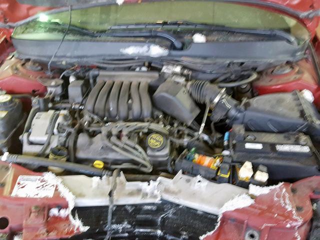 1FAFP55U62G188005 - 2002 FORD TAURUS SES MAROON photo 7