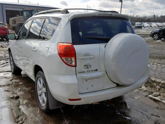 JTMBK31V585043388 - 2008 TOYOTA RAV4 LIMIT WHITE photo 3