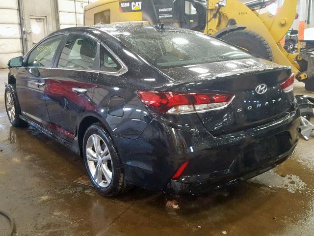 5NPE34AF3JH723353 - 2018 HYUNDAI SONATA SPO BLACK photo 3