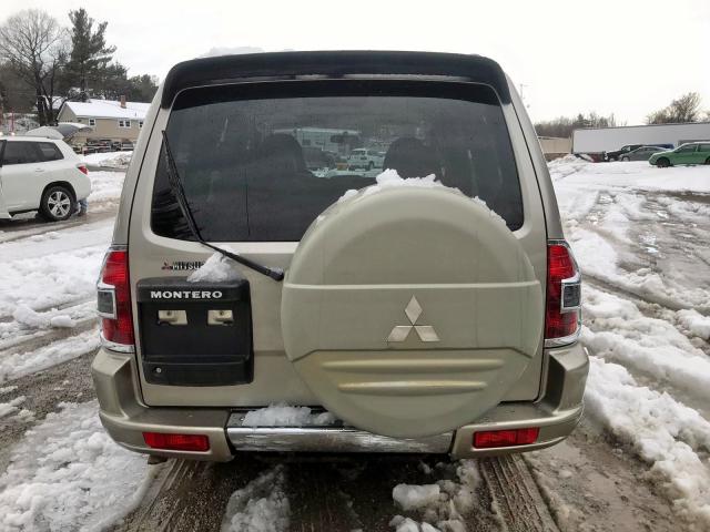 JA4MW51R81J005737 - 2001 MITSUBISHI MONTERO LI BEIGE photo 4