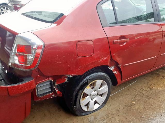 3N1AB61E28L654866 - 2008 NISSAN SENTRA 2.0 RED photo 9