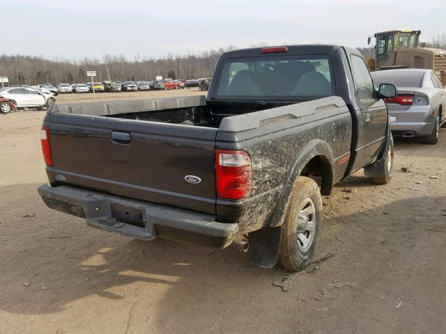 1FTYR10U11TA93466 - 2001 FORD RANGER BLACK photo 4