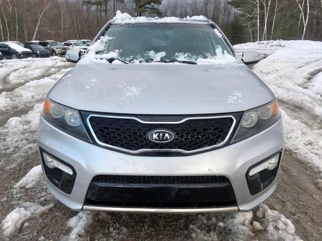 5XYKW4A25BG108058 - 2011 KIA SORENTO SX SILVER photo 10