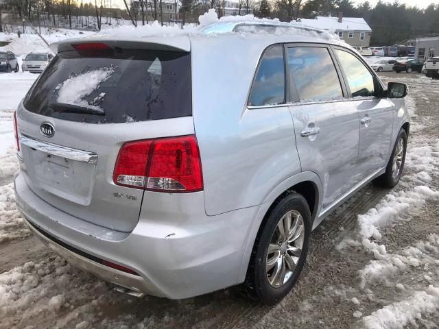 5XYKW4A25BG108058 - 2011 KIA SORENTO SX SILVER photo 3