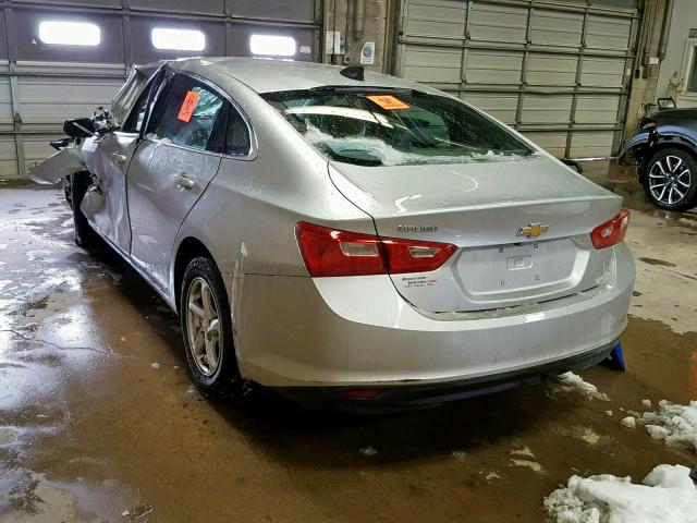 1G1ZB5ST6HF122871 - 2017 CHEVROLET MALIBU LS GRAY photo 3