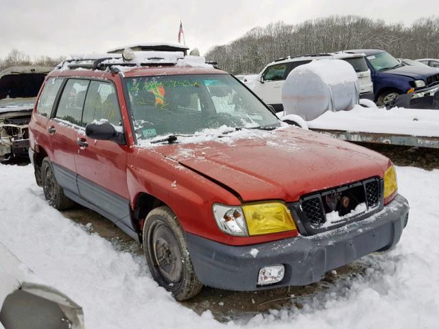 JF1SF635X2H738254 - 2002 SUBARU FORESTER L RED photo 1