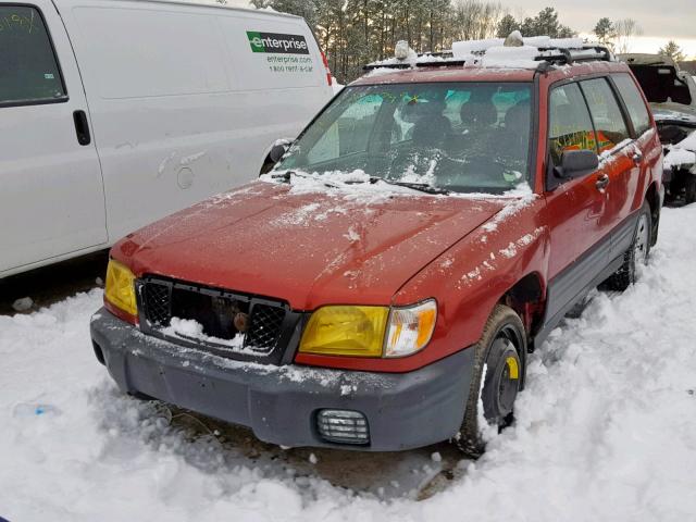 JF1SF635X2H738254 - 2002 SUBARU FORESTER L RED photo 9