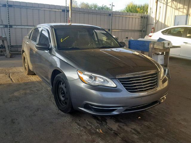 1C3CCBAB7CN295805 - 2012 CHRYSLER 200 LX GRAY photo 1