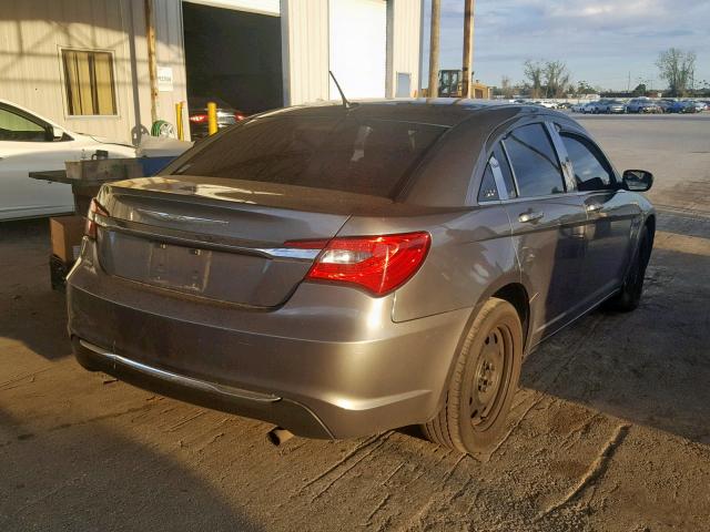 1C3CCBAB7CN295805 - 2012 CHRYSLER 200 LX GRAY photo 4