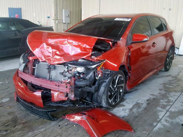 JTNKARJE8GJ522217 - 2016 TOYOTA SCION IM RED photo 2