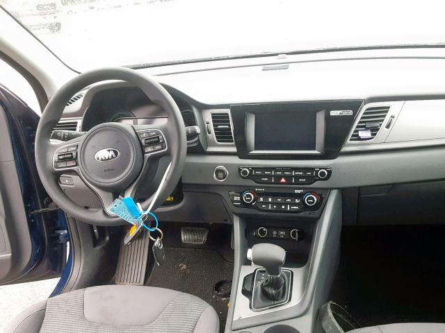 KNDCB3LC9J5204718 - 2018 KIA NIRO FE BLUE photo 9