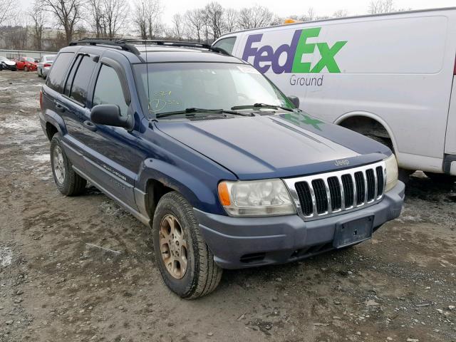 1J4GW48S21C514565 - 2001 JEEP GRAND CHER BLUE photo 1