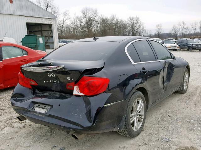 JN1CV6AR3DM769379 - 2013 INFINITI G37 BLACK photo 4